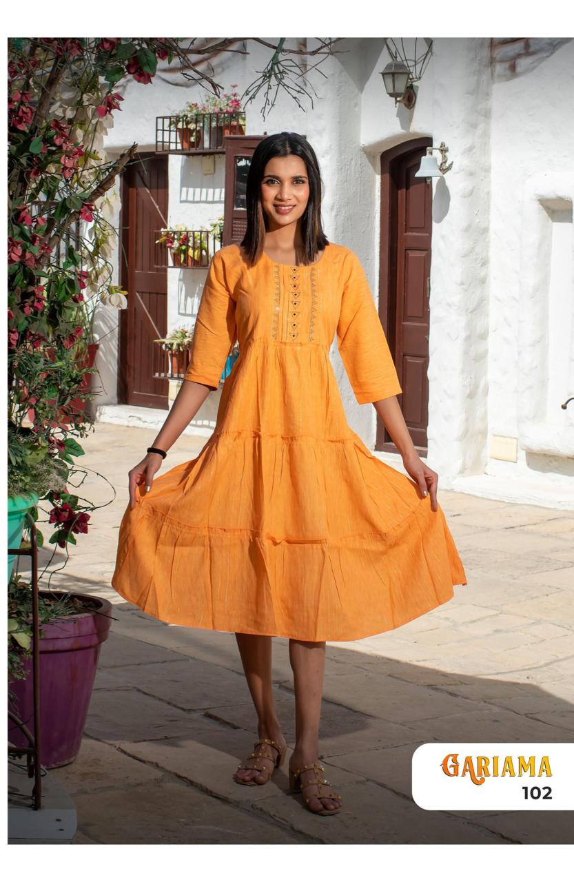 Garima 101 Fancy Casual Daily Wear Rayon Designer Kurti Collection